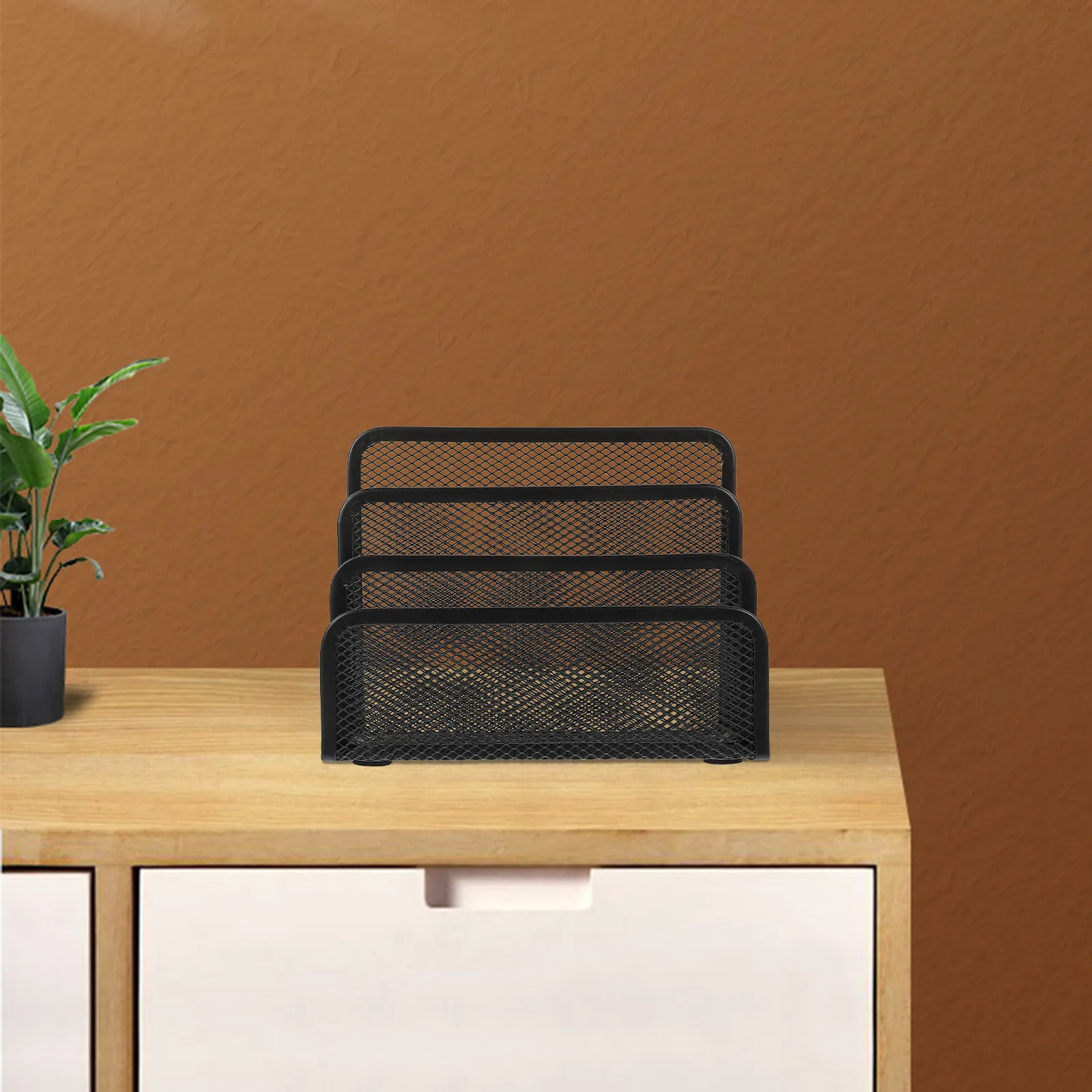 

Набор из 2 прочных железных органайзеров для файлов: современная многоуровневая настольная подставка для документов для эффективной организации рабочего пространства в офисе и дома