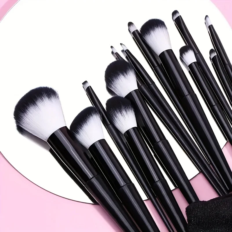 Conjunto de pincéis de maquiagem, 13 peças, pincel sintético premium, base, pó, corretivo, sombra, blush, cosméticos, viagem