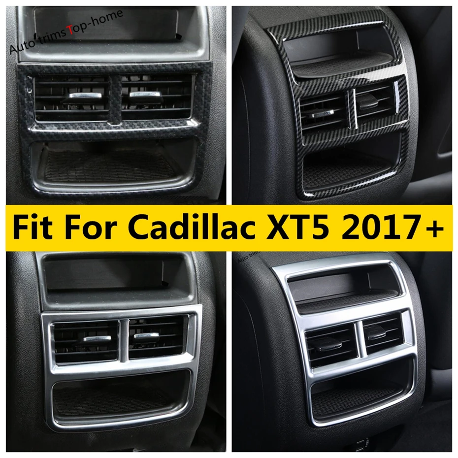 

Rear Armrest Box Air Conditioner Vent AC Outlet Decor Frame Cover Trim Fit For Cadillac XT5 2017 - 2023 Interior Accessories