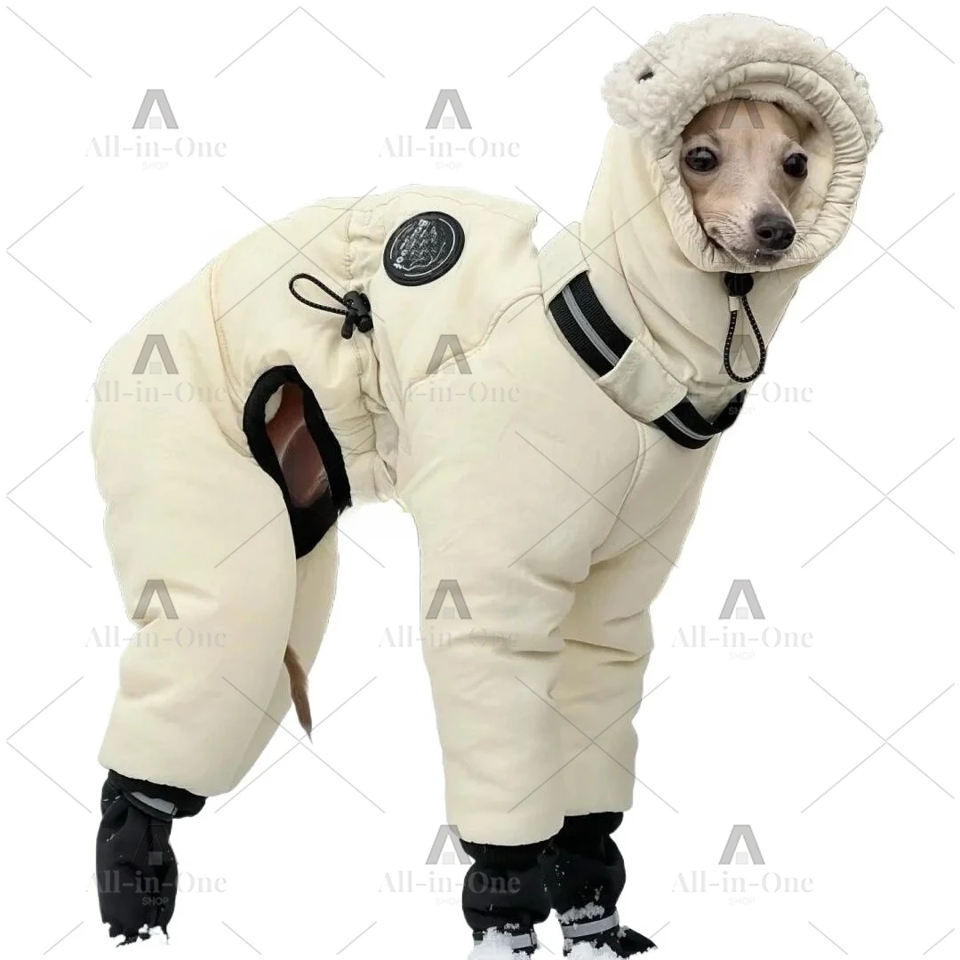 Winter big dog clothes Warm versatile cotton clothes Greyhound Dobbin Alaska medium and large dog cold clothes