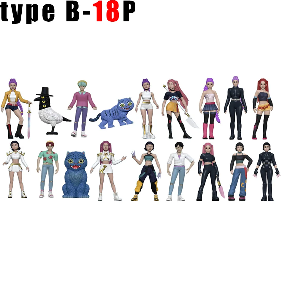 Caja ciega de Anime Kpop Devil Hunter, bolsa ciega divertida para desmontaje, estatua pequeña, modelo periférico, caja ciega de escritorio, regalos de decoración