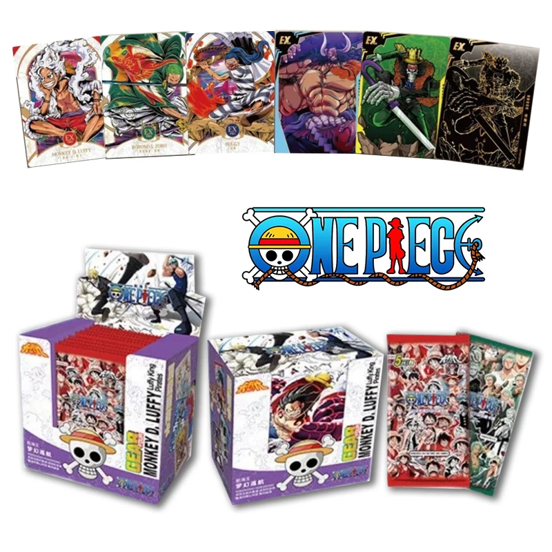 

Original Box One Piece Dreamy Cruise Luffy Zoro Nami Shanji Classic Anime Characters Collection Genuine Card Children's Gifts