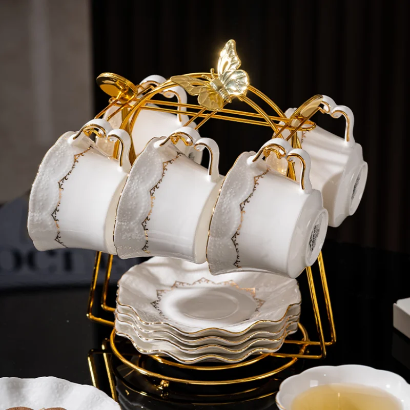 

Coffee cup Exquisite high-end light luxury British afternoon tea tea set Household coffee cup saucer Premium tea cup