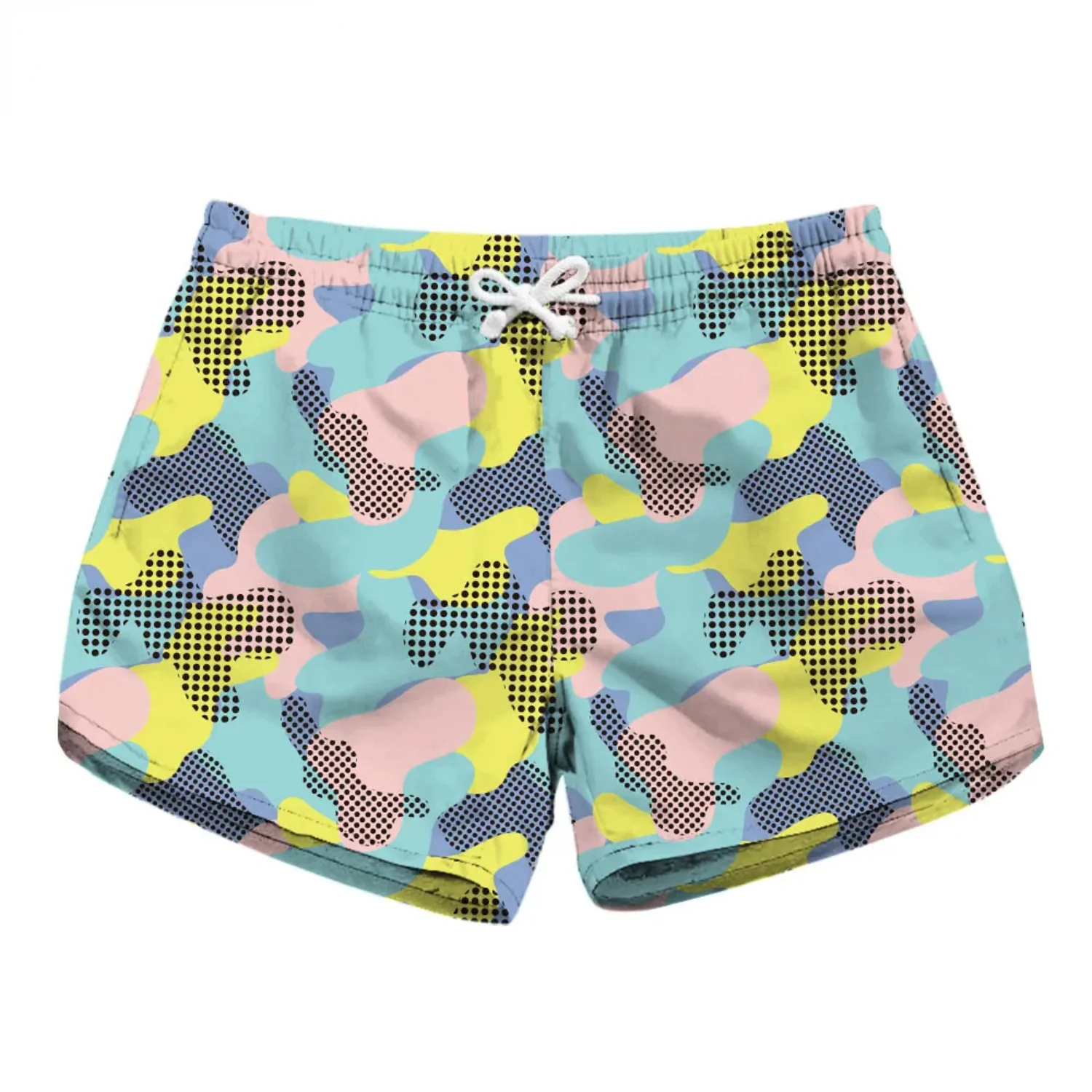 Summer Women Beach Shorts Camouflage Drawstring Short Pants Water Sport Surfing Board Shorts Girl Quick Dry Travel Surf Swimwear