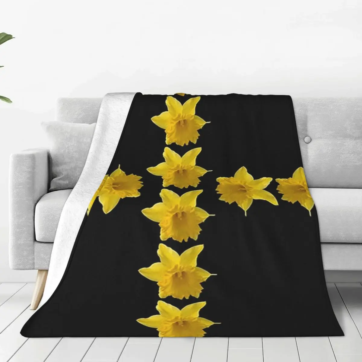 Daffodils Of St David Blanket Flannel Super Soft Sofa Throw Blankets For Home Bedroom Office Throws Bedspread Quilt