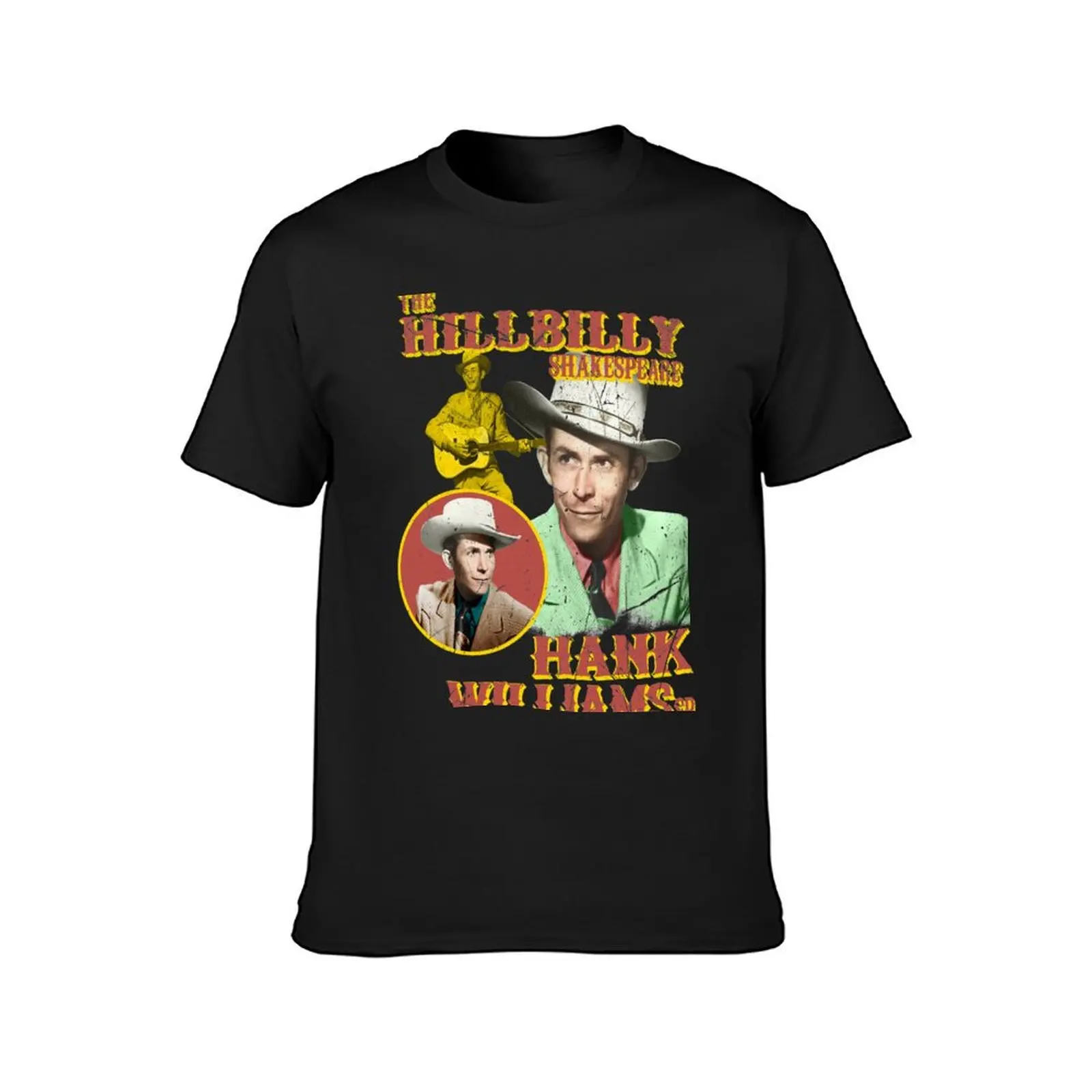 Hillbilly Shakespeare-Old Hank Distressed T-Shirt heavyweights oversized kawaii clothes cute clothes men clothing