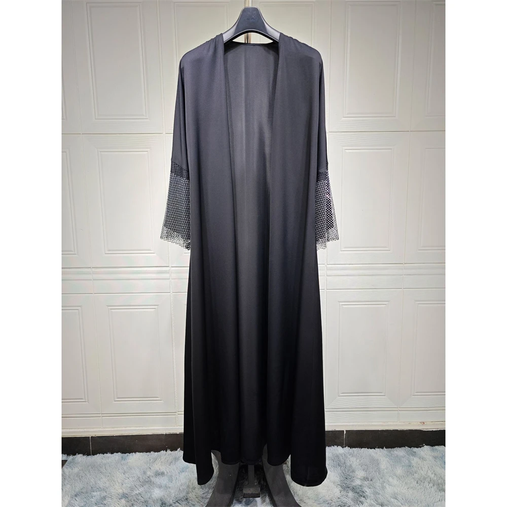 Abaya de Dubái para mujer musulmana, Kimono abierto, Maxi vestido largo, cárdigan, caftán turco, bata árabe, Abayas islámicas Eid Ramadán, ropa caftán