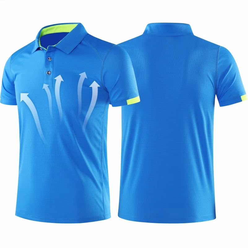 Polo à séchage rapide avec logo personnalisé brodé pour hommes et femmes, vêtements de sport de plein air, randonnée, cyclisme, camping, groupe Y