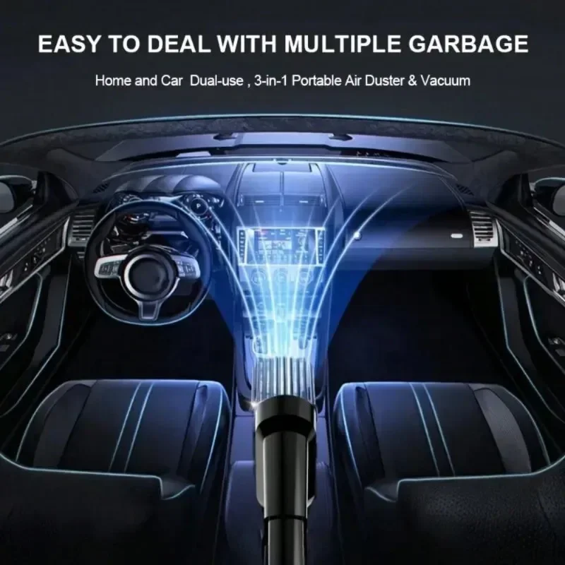 Combination Vacuum Cleaner USB Charging Car Household Vacuum Cleaner Small Car with Fully Automatic High Power Powerful Cleaning
