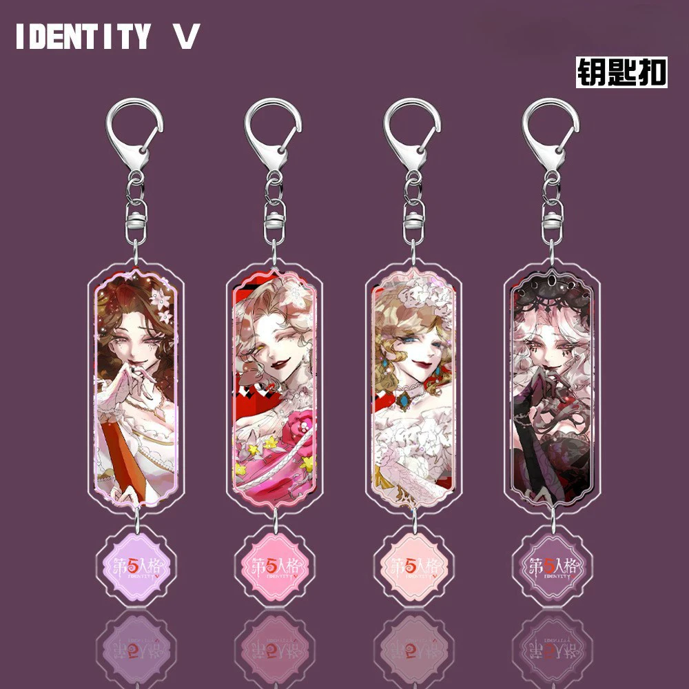 Horror Game Identity V Peripheral Acrylic Keychain Psychologist Perfumer Cosplay Pendant Anime Merchandise Fans Collection Gifts