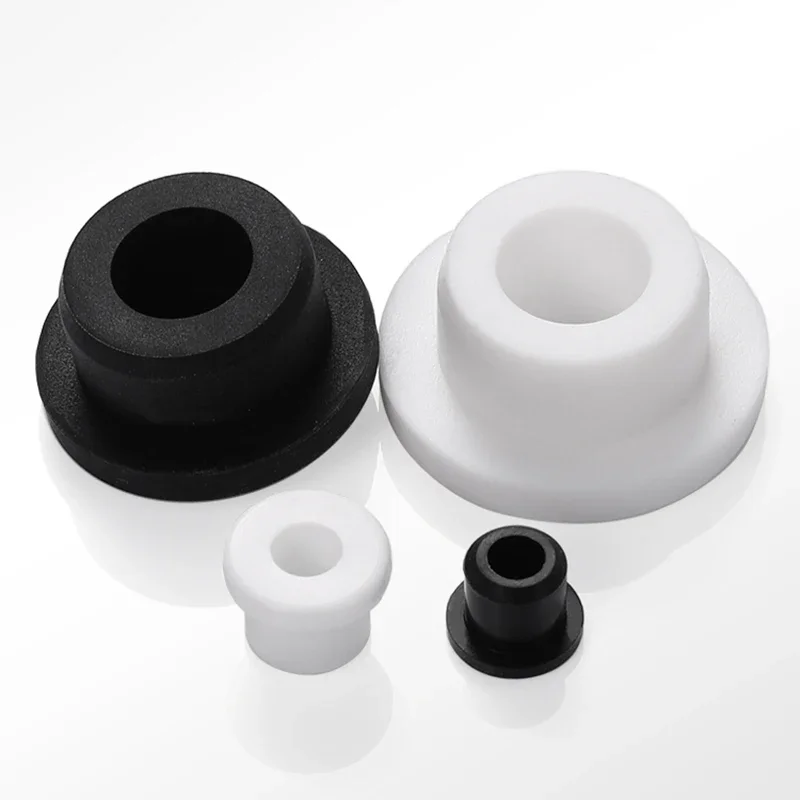 1~50pcs M3.3~m201.5 Black/white Rubber Hole Plug Round Hollow Silicone Sealed Gasket Wiring Protect Bushes O-rings Sealed Gasket