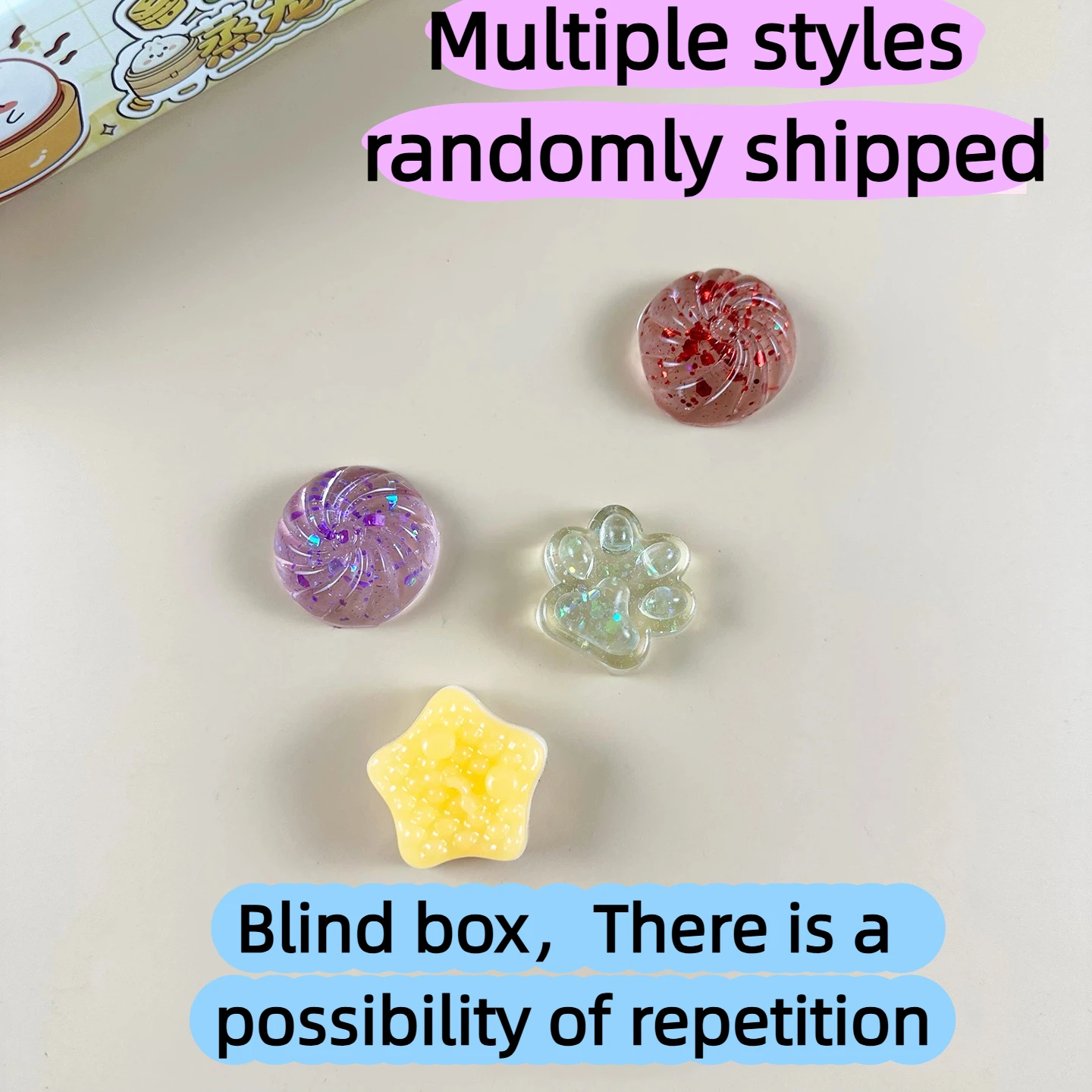 mini Crystal bun card cute soup dumpling shaped stress-relief squeeze toy, venting office prank toy, slow rebound, fun gift - view 6