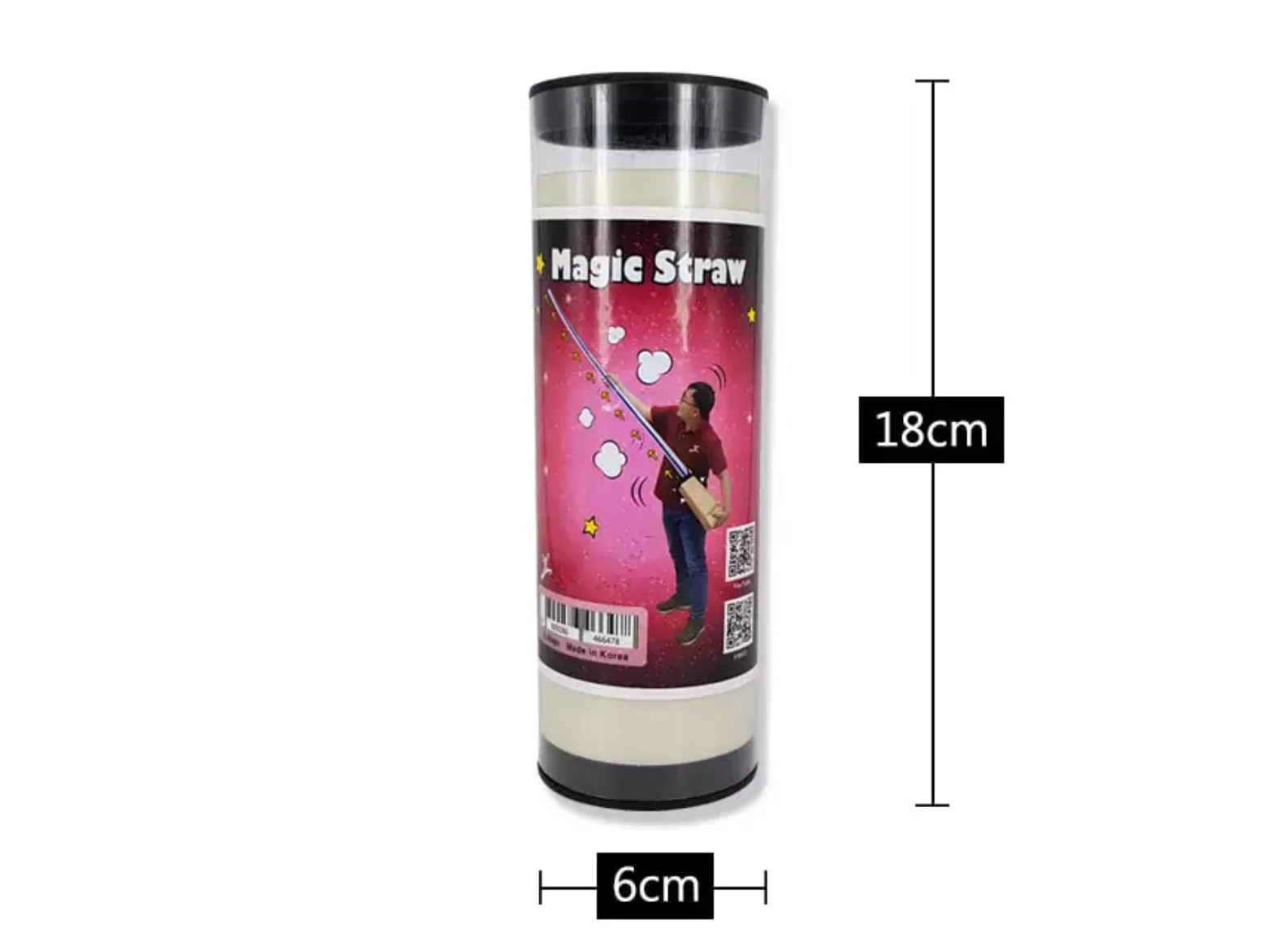Appearing Stick - 2.5M Magic Tricks Magician Stage Street Illusions Gimmicks Mentalism Big Straw Appreaing From Paper Bag Magia