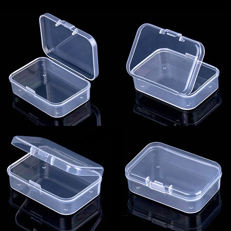Mini storage case rectangle clear plastic jewelry case container ackaging box for earrings rings beads collecting small itemsFactory Bulk Wholesale Affordable  Factory Bulk Wholesale Affordable Closet Organizer Bin