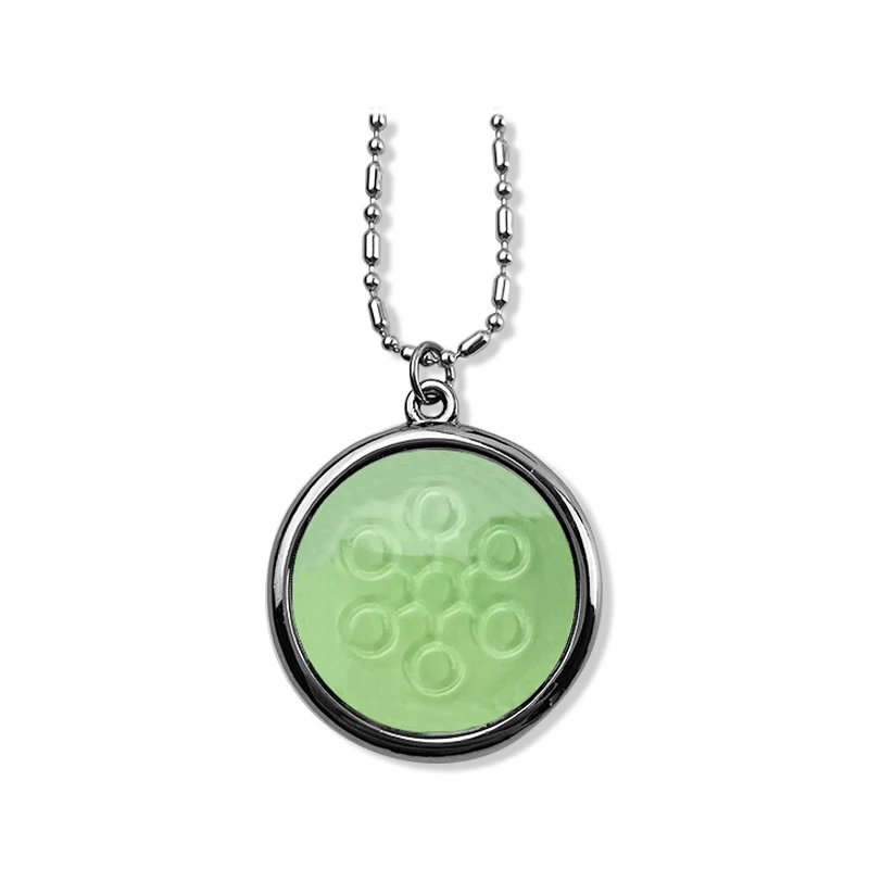 CAMAZ Amezcua Chi Pendant Glass Energy Disc Pendant  Chi Energy Necklaces relieving stress