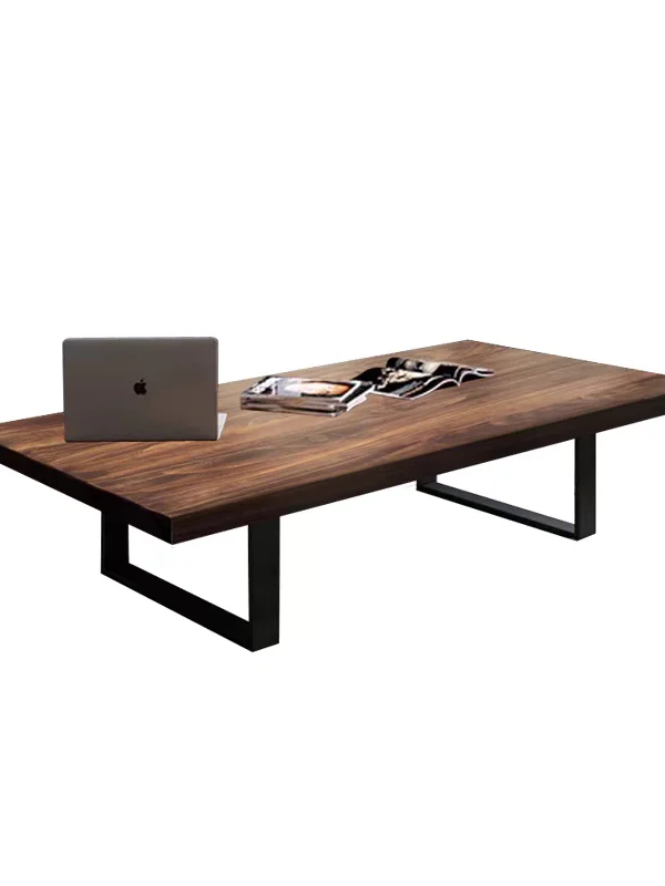 

Simple retro coffee table living room home American industrial style rectangular solid wood tea table coffee table sofa