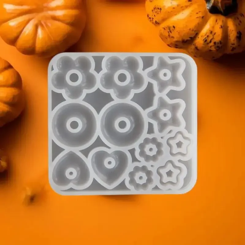 Multifuntional Jewelry Molds Heart Star Flower Pendant Silicone Molds For Resin Earrings Pendant Creative Silicone Casting Molds