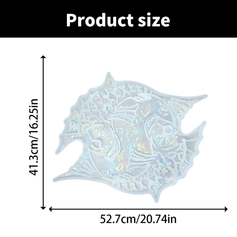 Креативная форма для украшения двойной рыбы, эпоксидная смола, настенная художественная форма для энтузиастов рукоделия, для