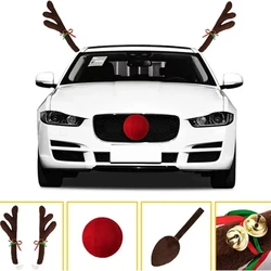 Christmas Car Decoration Deer Horn Christmas Deer Horn Car Kit Car Christmas Gift Set Car Accessories Decoration Pendant