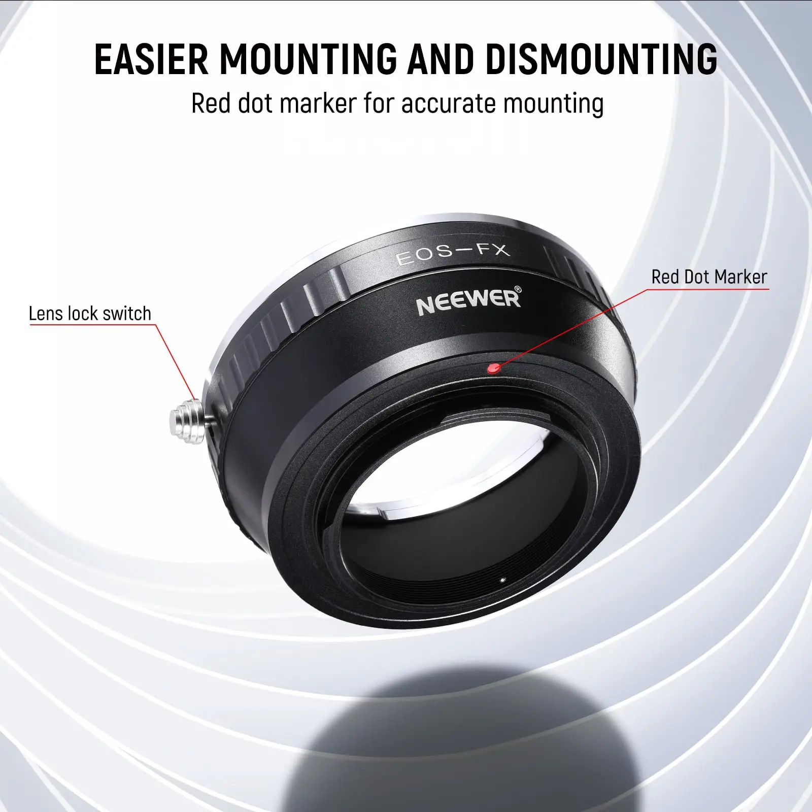 NEEWER EF to Fuji X Lens Mount Adapter for Canon EF EF-S Lens to Fujifilm X Series Camera X-T2 X-T3 X-T5 X-T20 X-Pro 2