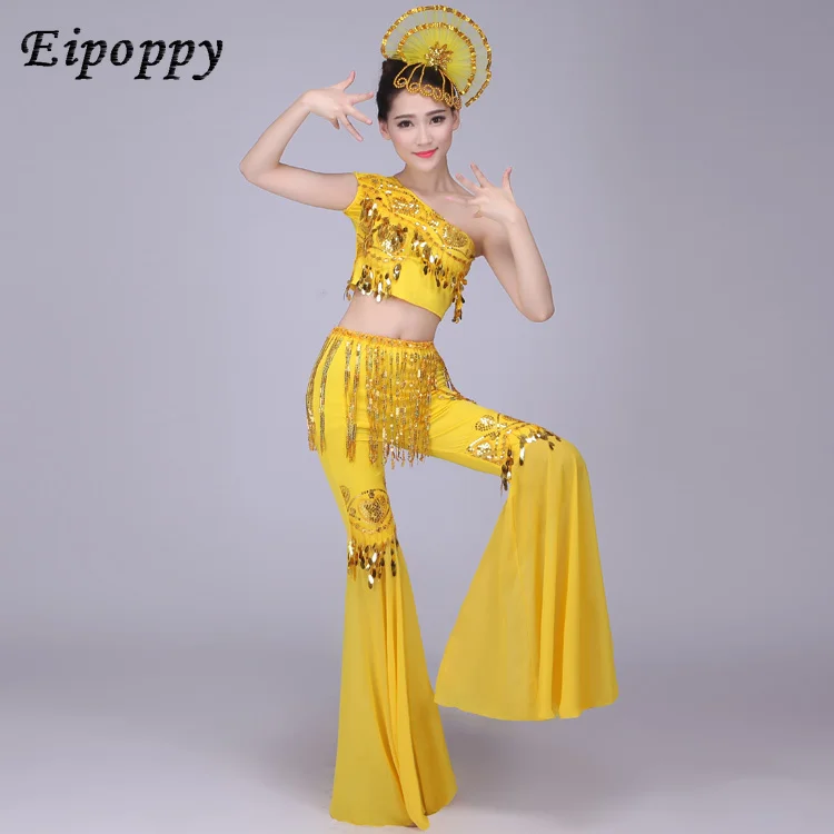 Neues Dai Tanz kostüm Pfau Tanz Minderheit Kostüm