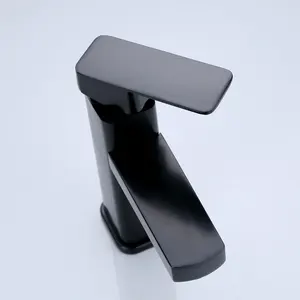 Decks montiertes Waschbecken, heiß und kalt, Schwarz oder Chrommixer, Eitelkeit, Küche 8 Haupt Sales Lavator Tap Badezimmer - №3