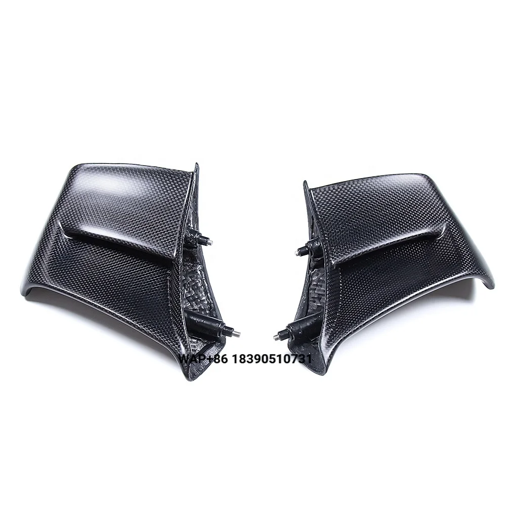 100% 3K Full Dry Carbon Fiber Motorcycle Winglets Air Deflector