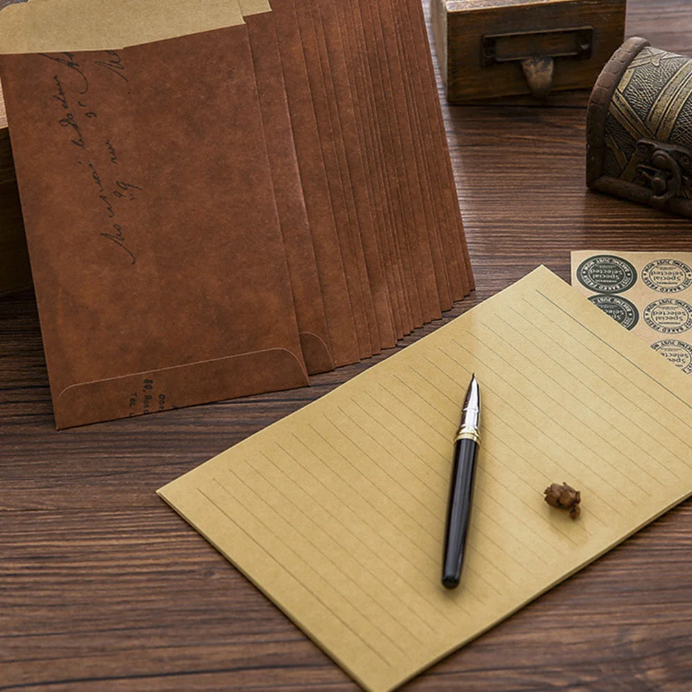 Paper Envelop Kit Writing Papers Envelope for Letter and Envelopes Invitation Romantic Supplies