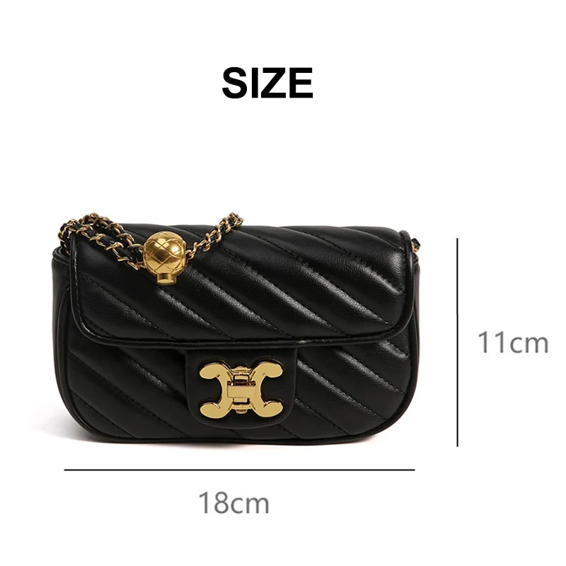 Fashion Women\'s Bag 2024 New Luxury Designer Bags Adjustable Shoulder Strap Women Shoulder Chain Bag