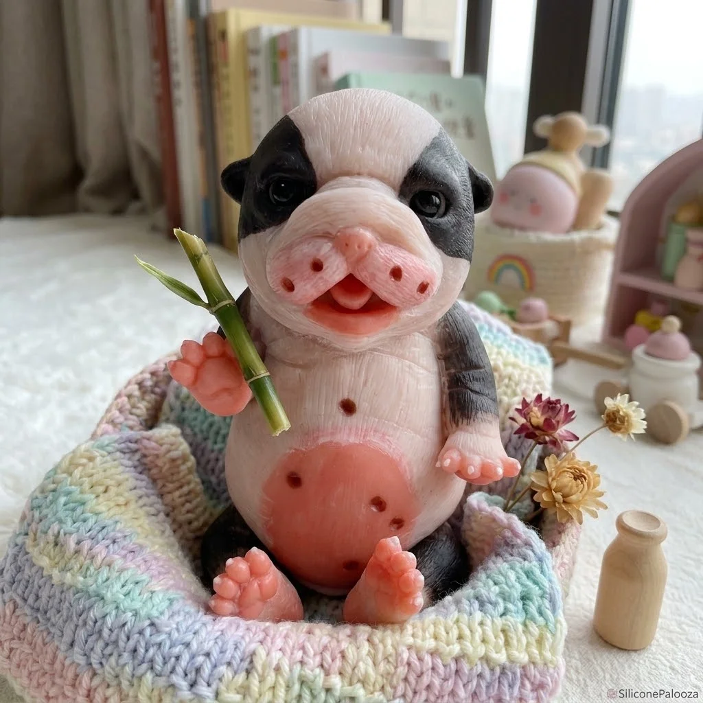 6.7 Inch Soft Touch Silicone Reborn Doll Animal Dog Toy Perfect for Kids Christmas Gifts