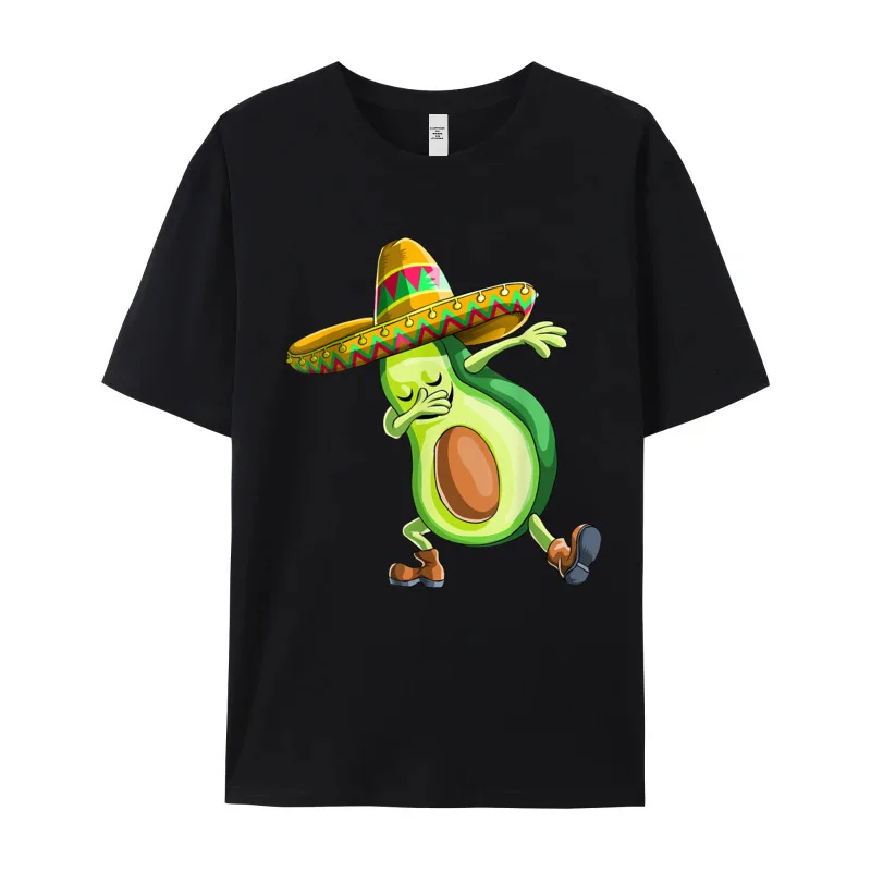 Hip hop Cinco de Mayo Dabbing Avocado Mens T-Shirt Funny Lovers Day Short Sleeve O-Neck All Cotton Tees Letter T-shirts