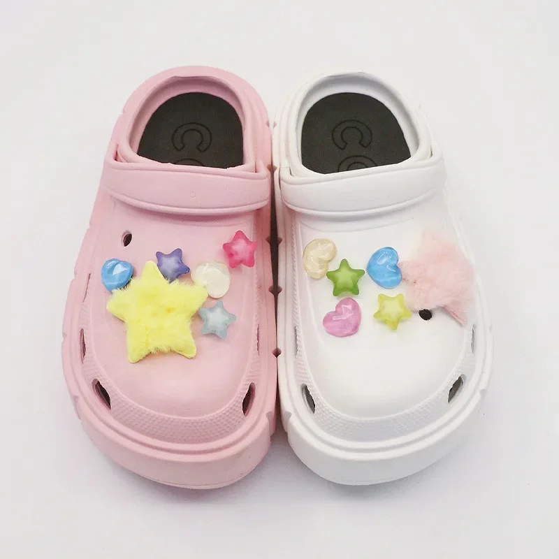 Zawieszka do butów DIY szpilki kreatywny Pentagram odpinana dekoracyjna klamra do otworów zestaw zawieszek do butów akcesoria dla dzieci dziewczyny prezent