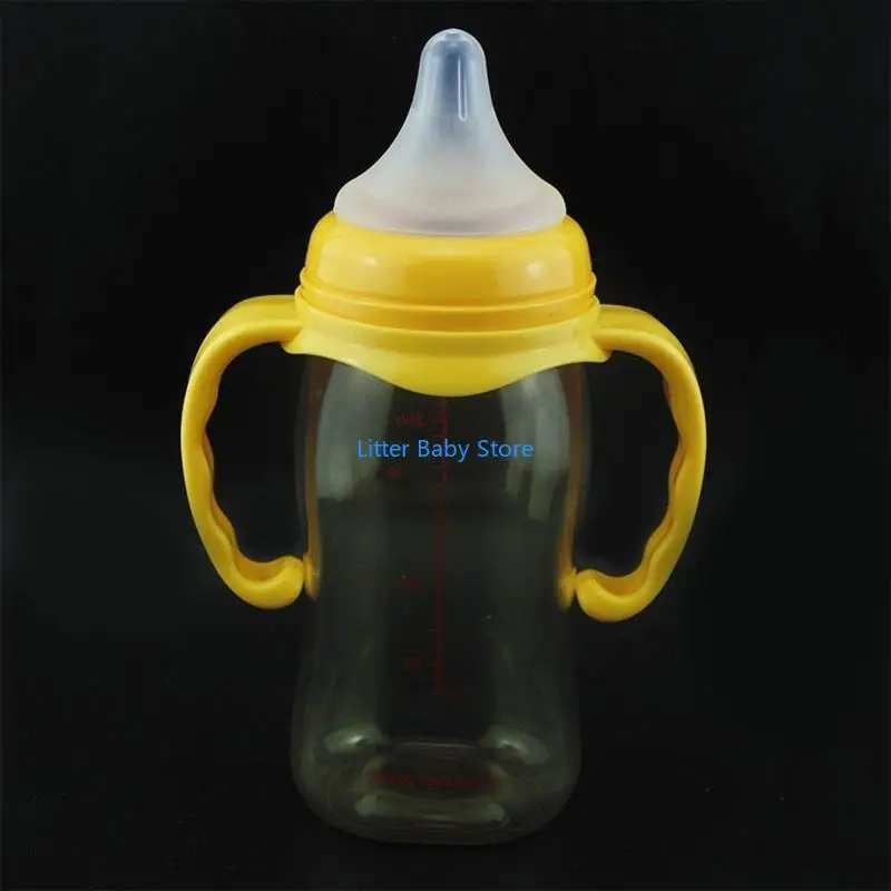 

N80C Baby Bottle Grip Handle Wide Milk Bottle Handle for Pigeon 2nd Gen Feeding Bottle Accessories