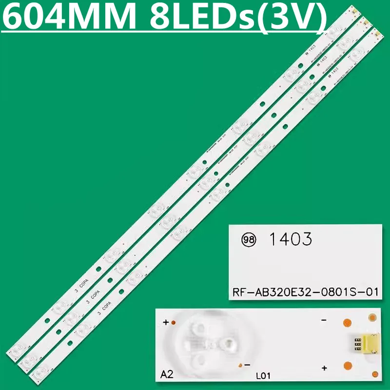 

LED Backlight Strip For LED32B16 RF-AB320E32-0801S-01 TK97K4000000 TJ100K4000000 LED32TC2300E T320XVN02.0 M320X13-E4-H (G3