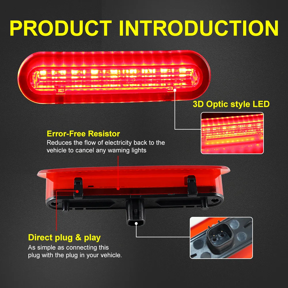 

Третий стоп-сигнал для двери сарая автомобиля для Suzuki Jimny 2009-2025, автомобильный светодиодный задний фонарь, задний ходовой фонарь, указатель поворота в сборе