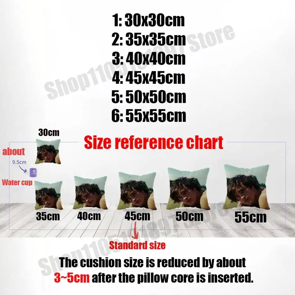 Actor Jacob Elordi Throw Pillow Case For Decoration 40cm 45x45cm Square Bedroom Pillowcase Cover