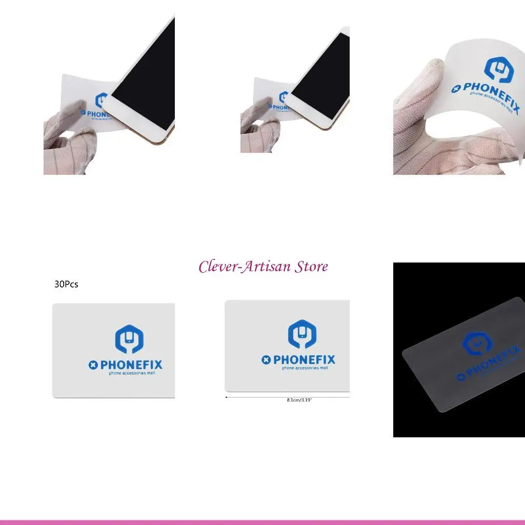 

E06B Plastic Disassembly Pry Scraper 30Pcs for Mobile Phone for iPad Tablet Glued Screen/Back Repairing Tool