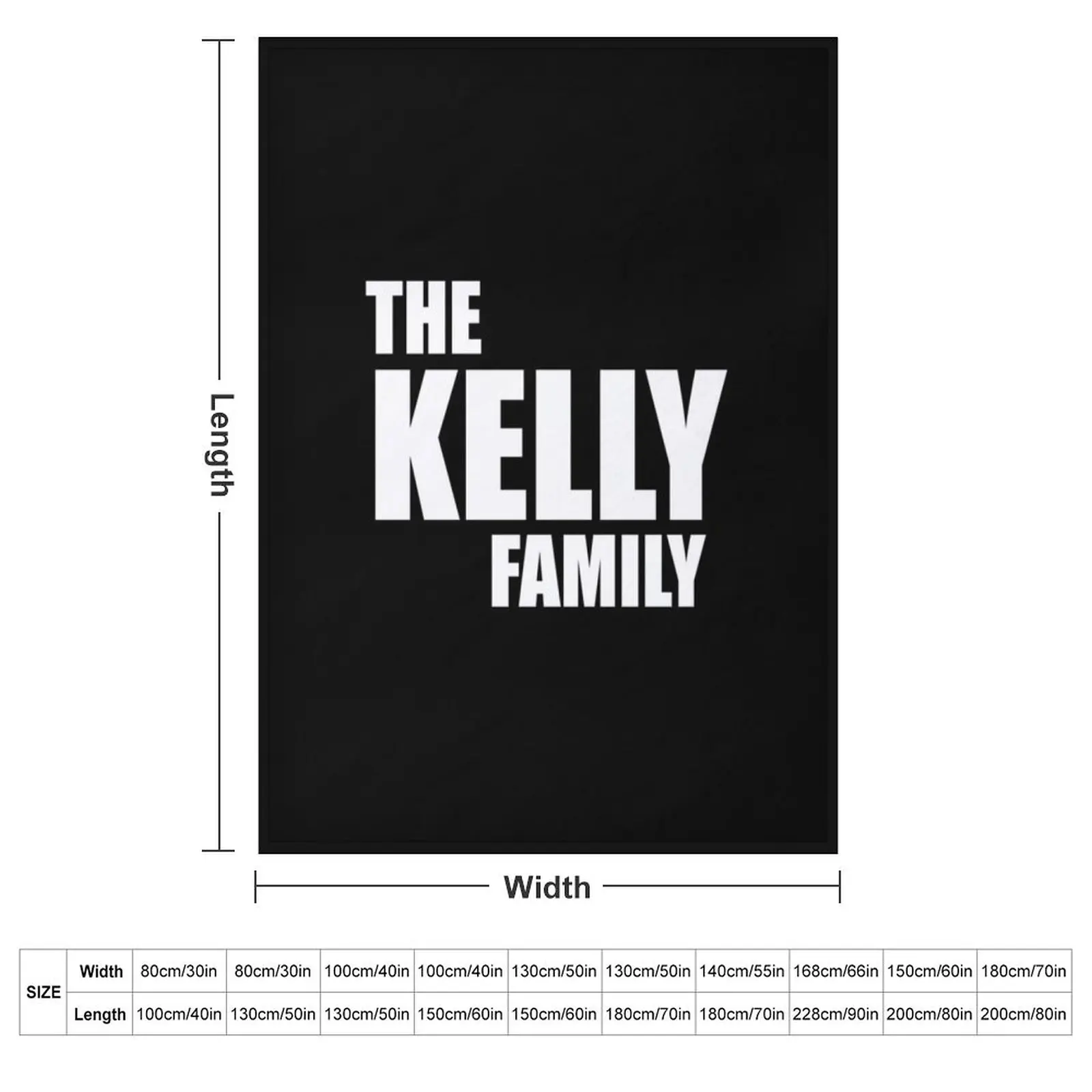 The Kelly Family Throw Blanket Beautifuls heavy to sleep wednesday Hairys Retros Custom Blankets