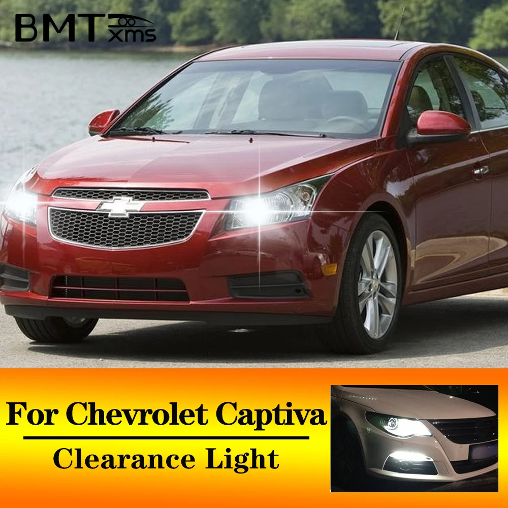 BMTxms 2Pcs T10 W5W Car LED Clearance Parking Light Canbus For Chevrolet Captiva C100 C140 2006-2015 2007 2010 2011 2012 2014