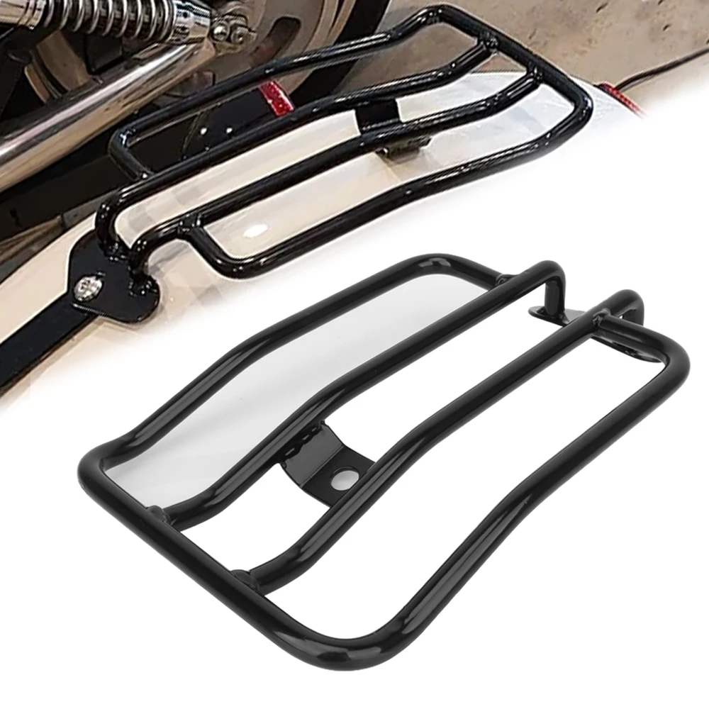 

Motorcycle Black Steel Rear Mudguard Solo Seat Luggage Rack Support Shelf For Harley Sportster Iron XL 883 1200 2004-2021