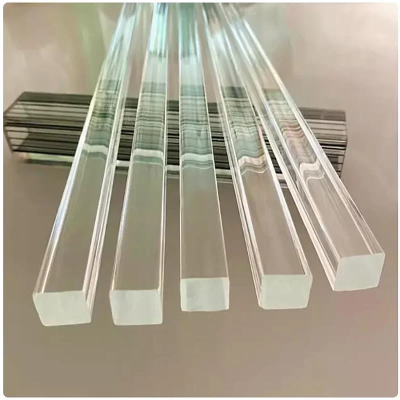 Square Clear Extruded Acrylic Plastic Rod Bar Various Sizes