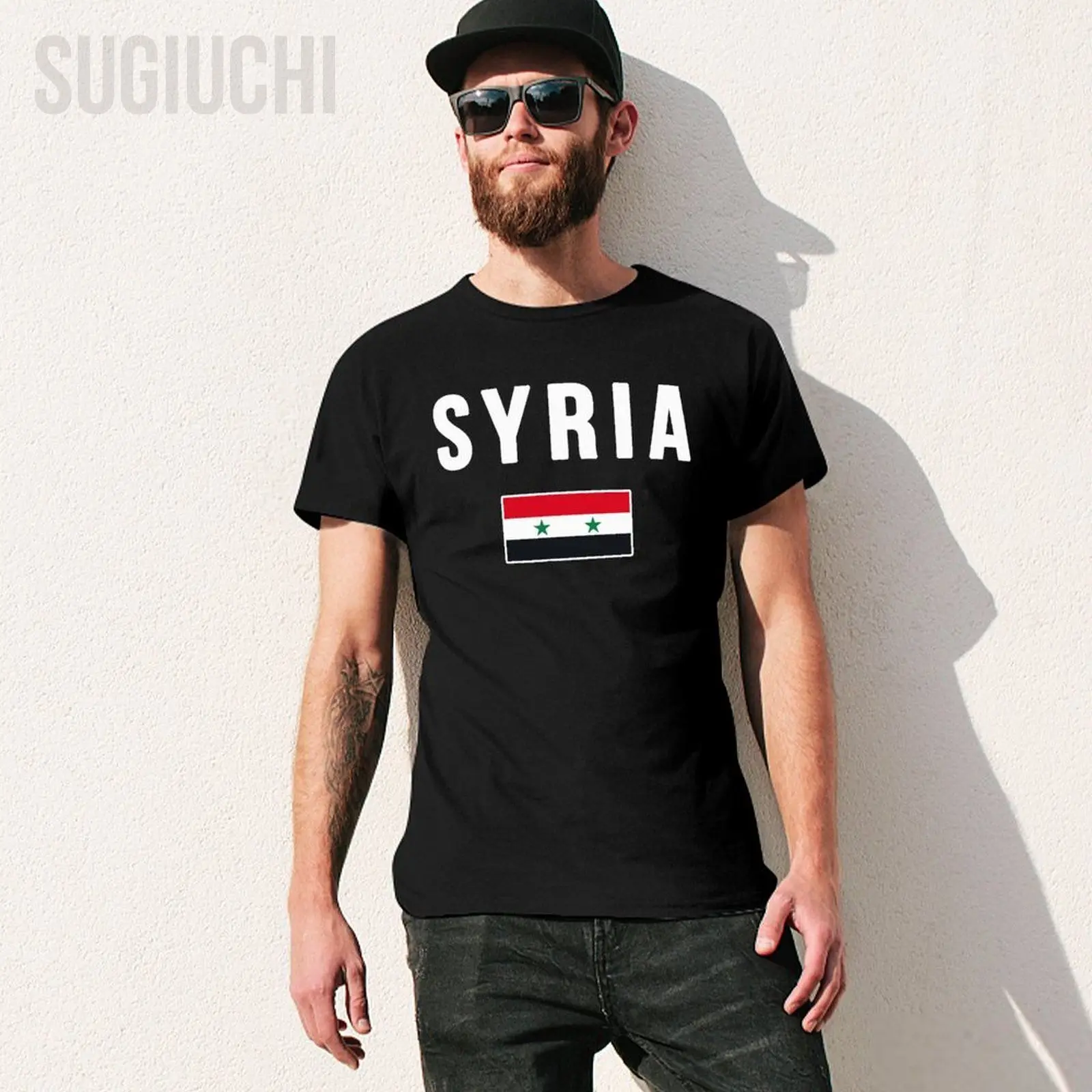 Men Syria Syrian Flag Tshirt Tees O-neck T Shirts Women Boys 100% Cotton Short T-Shirt All Seasons