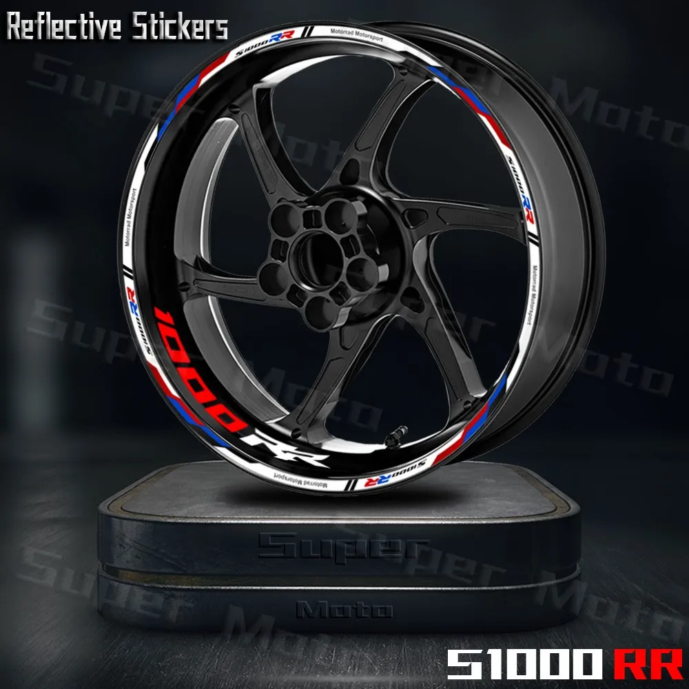 For S1000RR S 1000 RR s 1000 rr Motorcycle Reflective Wheel Sticker Accessories Racing 17 Tires Rim Taps Decal Waterproof