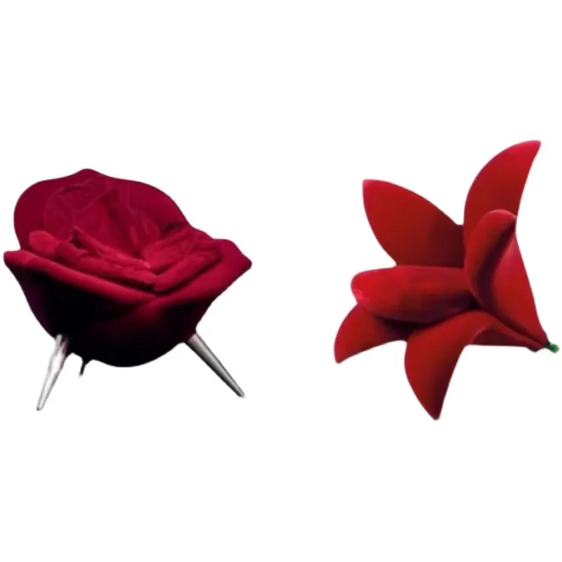 

Morning Flower Single Leisure Chair Internet celebrity Fashion Back Petal Chair