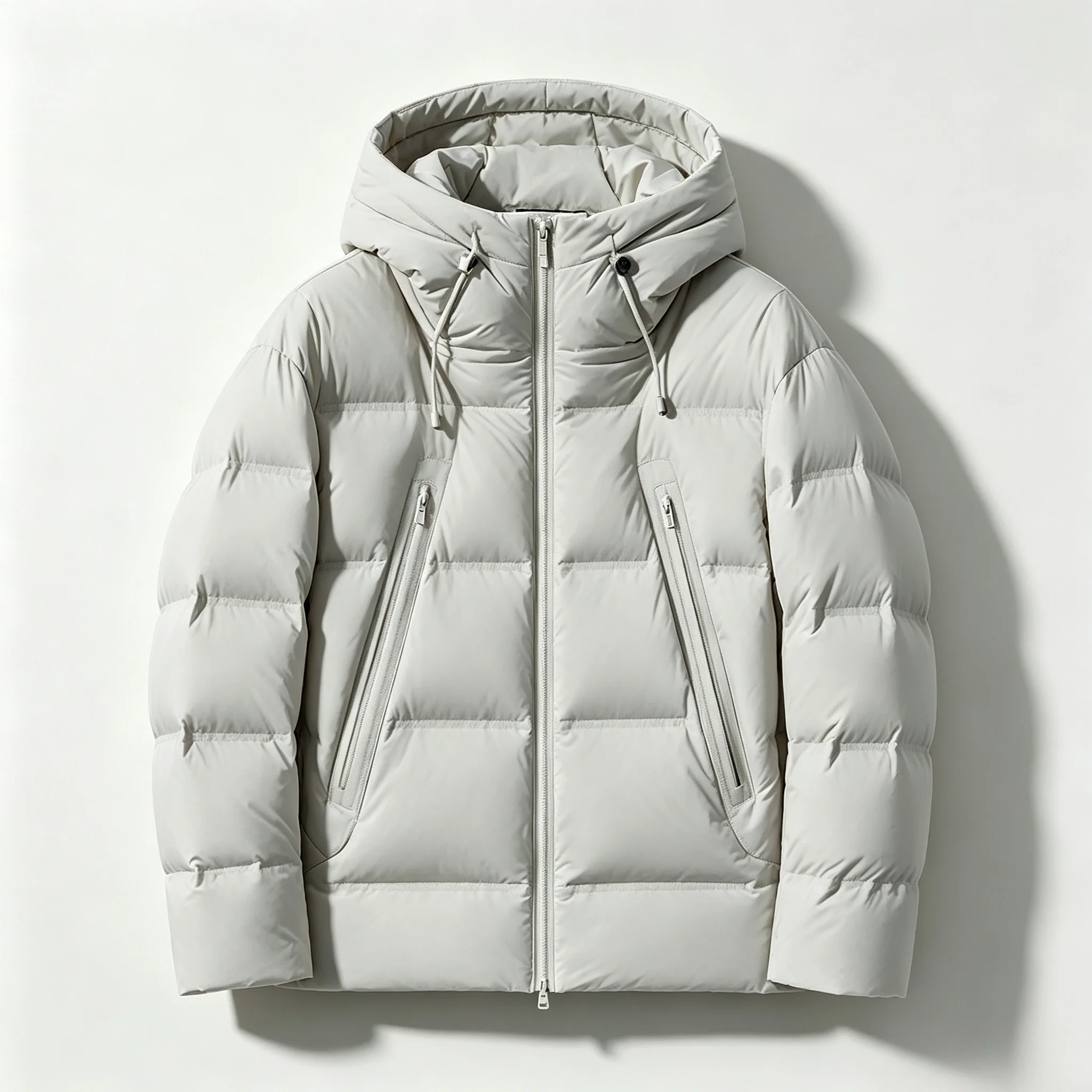 High-End High-Loft Hooded 90% Duck Down Jacket Men Women Winter Warm Puffer Coat Loose Casual Thick Down Parka Outerwear