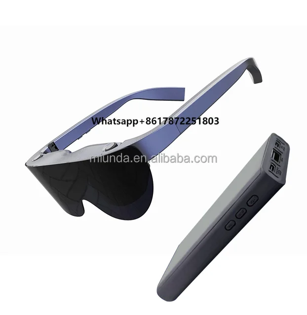 

MIUNDA AR Glasses + Play Box MG-AR71 3D AR Glasses with 0-600 Deg Myopia Adjustment 78g 60Hz 220" Gaming AR Glasses