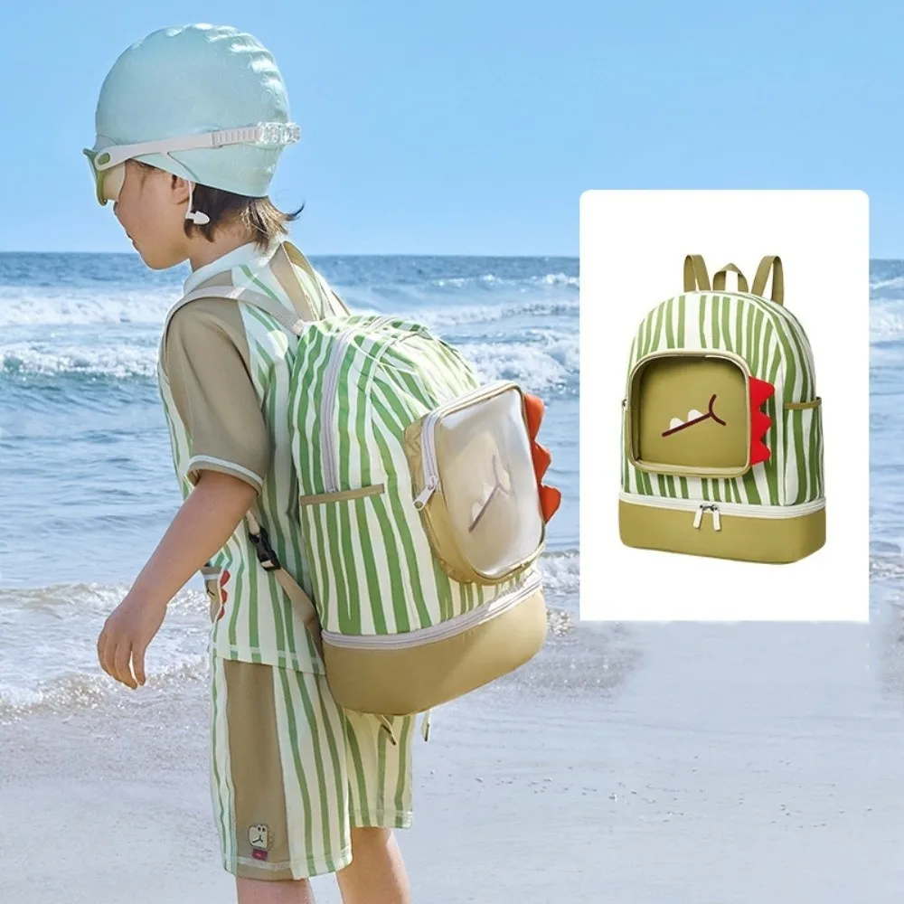 Dry Wet Separation Children's Swimming Bag Shoe Compartment Animal Pattern Swimsuit Storage Bag Waterproof Cute Shape