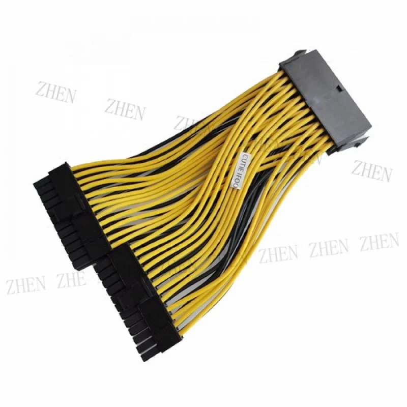 

Y Y PSU Power Supply 24-pin Splitter Cable 24pin Dual for ATX Motherboard Extension Cord