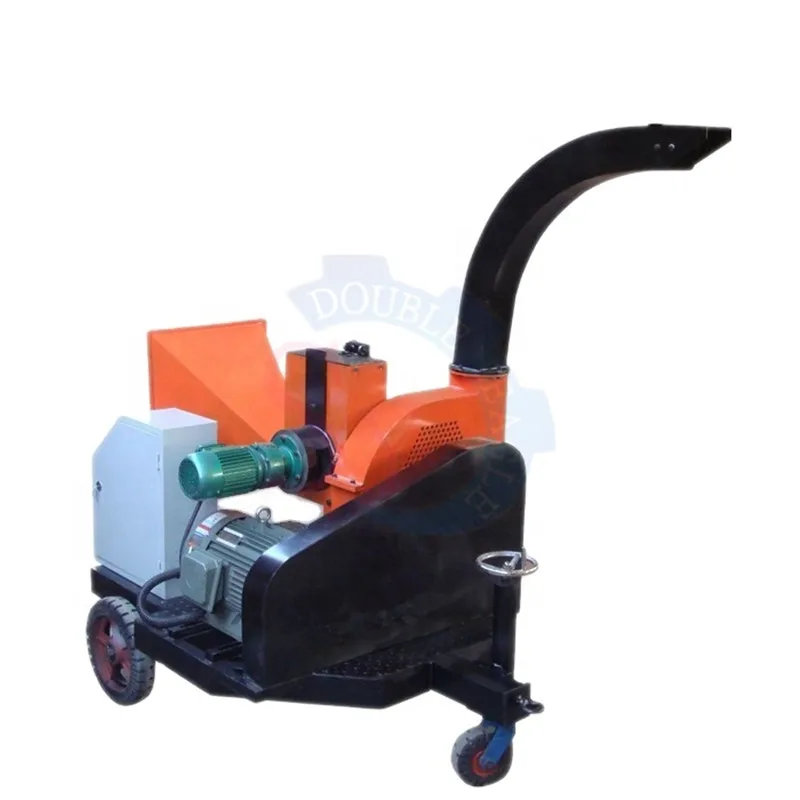 Triturador triturador de sucata de madeira florestal de alta eficiência/máquina automática de corte de árvores de galhos de jardim diesel móvel