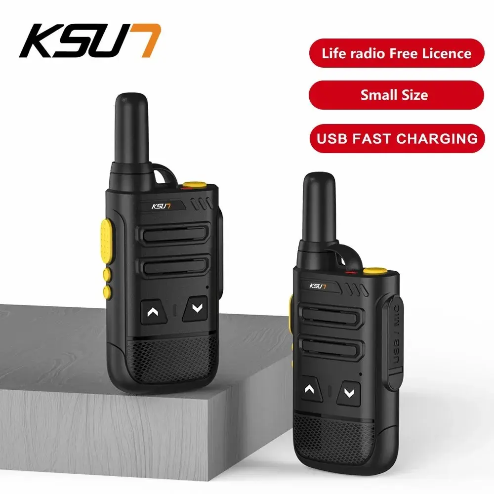 Rechargeable Walkie Talkie Small Size Transmitter Uhf Wireless Set 16 Channel  Mini Walkie Talkies Two Way Radio 2022SL